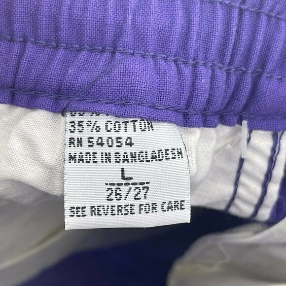 Bugle Boy Vintage 90s Shorts Purple Deadstock Boys Size Large 8.5 In Inseam NEW - Picture 7 of 7